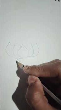 how to draw easily lotus 🪷