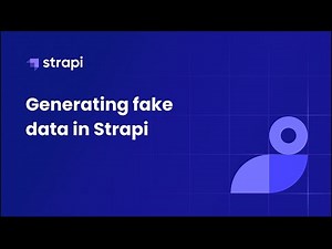 Generating fake data in Strapi