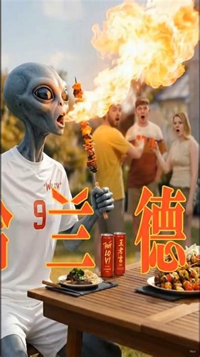Haaland's Fire-Breathing Ad for WALOVI is Out of This World!#ErlingHaaland #Meme #Alien #WALOVI #ad