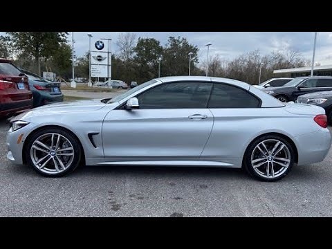 2018 BMW 440i Convertible (Glacier Silver Metallic Exterior/Night Blue Leather Interior)
