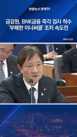 금감원, BNK금융 즉각 검사 착수…'부패한 이너써클' 조치 속도전