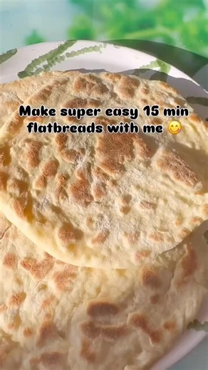 3-Ingredient Flatbread in Minutes! DELICIOUS! 😋🔥 #flatbread #easycooking #bread #easyrecipe