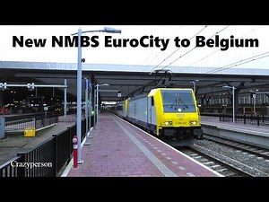 Vertrek Nieuwe NMBS EuroCity Trein Rotterdam Centraal naar Brussel Zuid