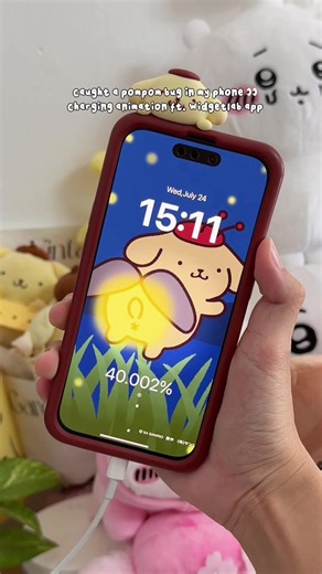 Cute Pom Pom Purin Phone Setup Tutorial with Charging Animation