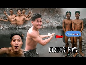 The dirtiest boys of longding/bathing in a river vlog#NE India🇮🇳