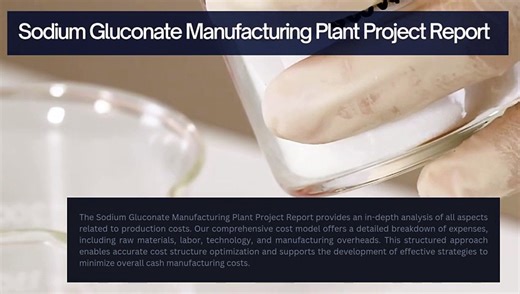 Sodium Gluconate Manufacturing Plant Project Report - video Dailymotion