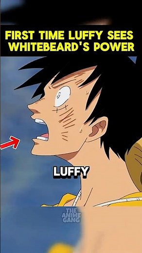 Luffy sees Whitebeard power for the first time🔥💀