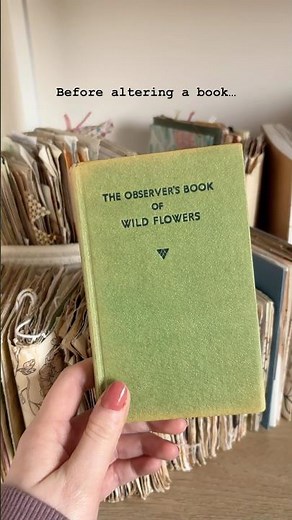 turning an old book into an art journal ✨