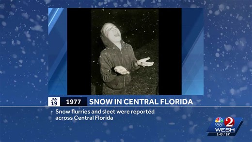 Timeline: A look back at historic snow flurries, sleet events in Central Florida