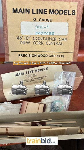 Available on Trainbid.com - Brand New - Mint (C-10) Main Line Models 40' Container car NYC kit