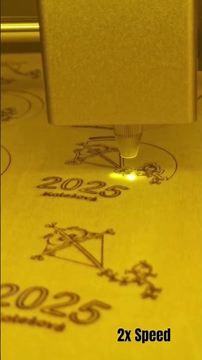 Creality Falcon A1 10W Laser Engraving Machine cutting wooden medals ( 3mm basswood plywood )