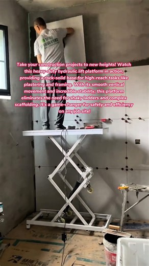 Work High & Steady! 🏗️🪜 Amazing Hydraulic Lift Platform #tools #tips #tricks #lifehacks #how #diy