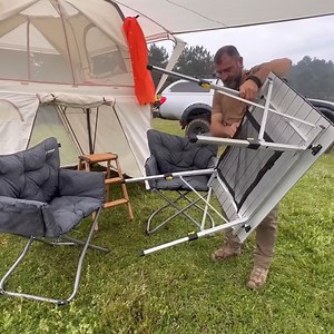 496K views · 3.9K reactions | WE CAMPED IN A 2 STORY TENT #camping #campingtrip #campingfun #campingvibes #campingcar #survival #bushcraft #raining #solocamping | Outdoor Camping | Facebook