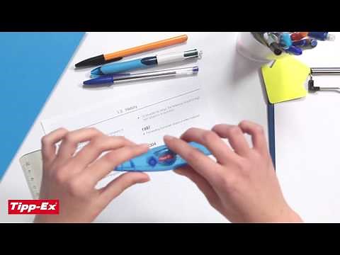 Using correction tape Tipp-Ex Exact Liner- 2016 video