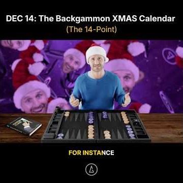 Day 14 on the 24 Points of Xmas 🎄Today: Point 14. Watch the full video on our Channel! #backgammon