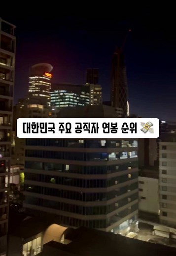 대한민국 주요 공직자 연봉 순위 분석(2023)