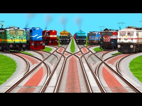8 High Speed Train Crossings at Bumpy Curved & Diamond Tracks | Gaming Video | train simulator 2026