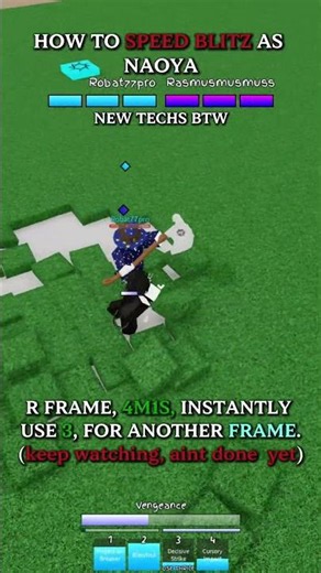 HOW TO SPEED BLITZ AS NAOYA IN (NEW TECHS) JUJUTSU SHENANIGANS #jjs #roblox
