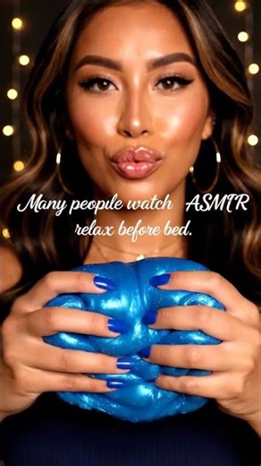 ASMR Metallic Blue Slime 🌊 Deep Squishing & Stretching for Sleep