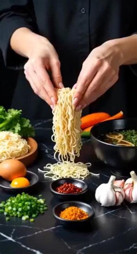 This Ramen Hits Different 🔥 Spicy & Cheesy Ramen Recipe | FeastDimension