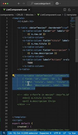 🔥 Nuestro primer fetch en Vue 3 con CodeIgniter 4 - 07