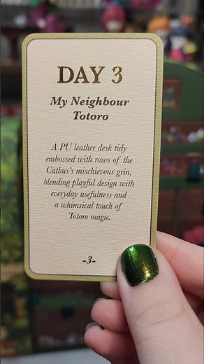 Day 3 Kinda Kawaii Studio Ghibli Advent Calendar