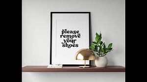 Please Remove Your Shoes Sign, No Shoes Printable, No Shoes in House, Downloadable Prints, Entrance Sign, Retro Poster, Real Estate Showing - Etsy