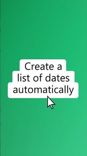 Autofill dates in Excel (60 second tutorial)