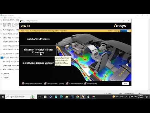 ANSYS' 2023R1 Installation #ansys