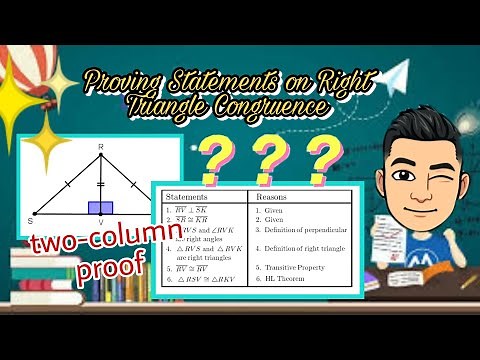 Proving Statements in Right Triangle Congruence [Made EASY!]