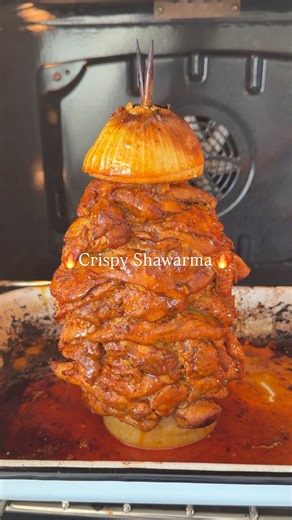 Sivan's Kitchen on Instagram: "Best shawarma I’ve had in years 🔥You can now make your own shawarma skewer at home, no fancy gadgets needed! Just 2 wooden skewers and an onion. This little trick makes it so easy to have restaurant-style shawarma for dinner tonight. For links to all the ingredients and products used in this video, comment LINKS and I’ll send them straight to your DMs 💌 🌯 Crispy Chicken Shawarma Ingredients • 2 lb boneless chicken thighs, breasts, or a mix (pounded thin) Marinad