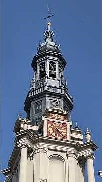 Gorgeous church bells ringing out over Amsterdam