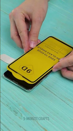 Bandage Hack for Bubble-Free Screen Glass 🩹✨