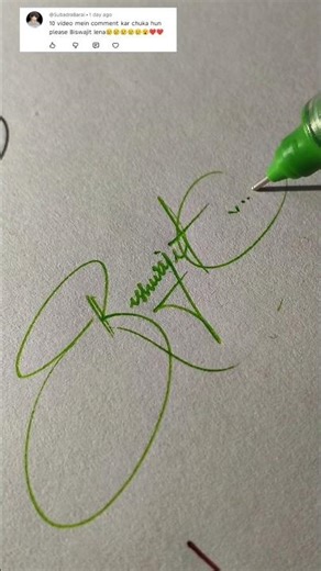 How ro make sign letter B#Biswajit signature style#b#calligraphy