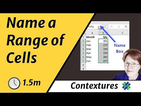Name a Range of Cells in Excel