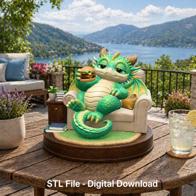 Lazy Dragon STL File for 3D Printing | eBay