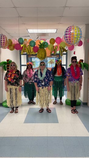 Luau Party Fun in Kindergarten, First and Second Grades