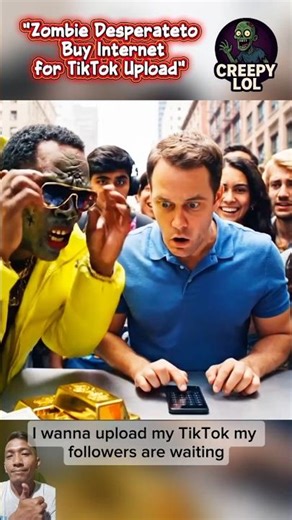 "Zombie Desperate to Buy Internet for TikTok Upload" #shortsviral #shorts