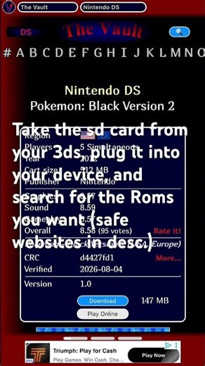 Quick tutorial on emulating games on a 3ds