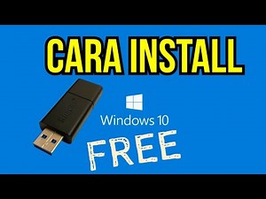Cara install windows 10 FREE hanya 5 minit