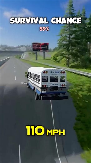 Penitentiary bus 🚎 VS huge pothole 💥 #Beamng #Beamngdrive