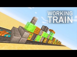 How to make a working train in minecraft java/bedrock