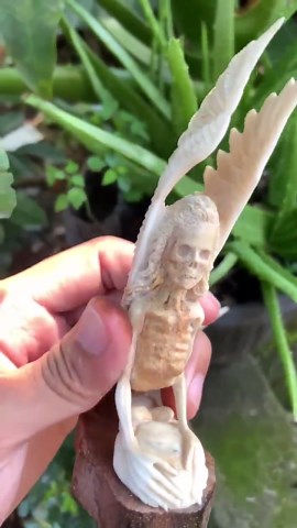 Hand Carved Mummy Mermaid - Etsy