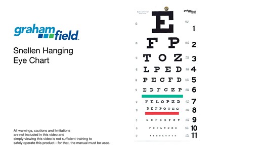 Graham-Field™ Snellen Eye Chart