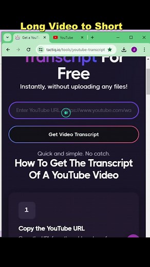 Youtube video transcript #viralshort #transcripts #videos