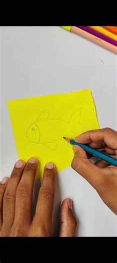 super easy fish drowning #art #shortsfeed #shorts