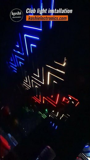 💡 Colorful Club Lights Installation – Instant Party Mode!