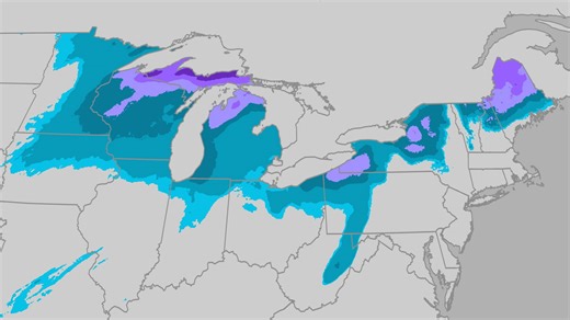 Next winter storm to impact Great Lakes, Northeast Sun-Tue