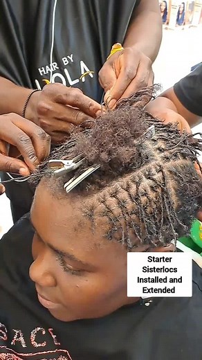 Sisterlocs Extensions Transformation by Lola Locs | Ghana Locs Experts