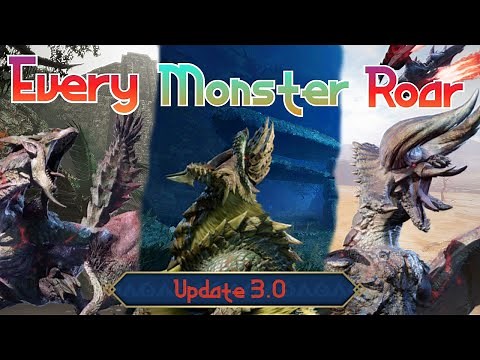 All Monster Roars | Monster Hunter Rise (including Update 3.0)